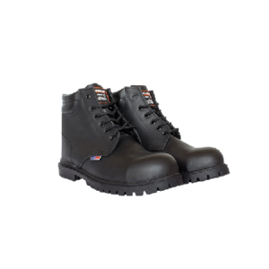 MOD. 705 PIEL NEGRA CASCO ACERO  SUELA ESTRELLA